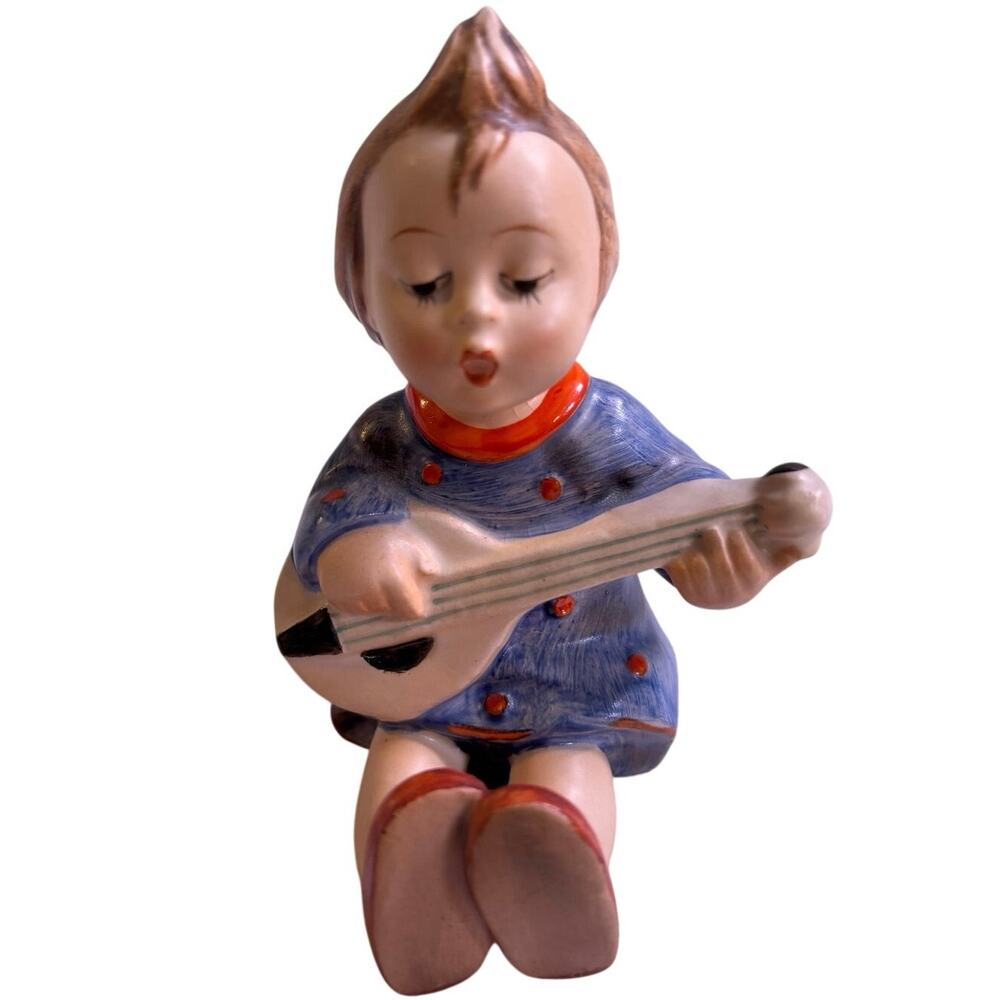 Vintage Goebel Hummel Figurine Joyful 53 1950s Germany TMK2